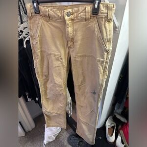 Great condition 32W 30L beige Cargo Pants paint splats Aesthetic.
